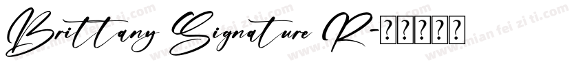 Brittany Signature R字体转换